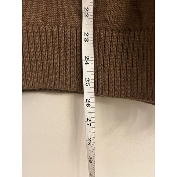 EUC Athleta Nopa sweater 100% extra fine merino wool size M lace-up side - Picture 7 of 7